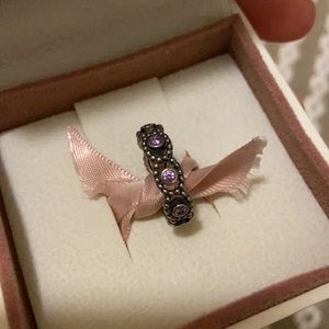 Purple Pandora ring